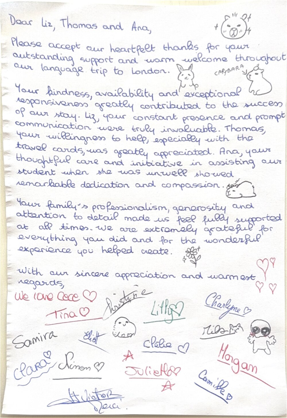 French Students Testimonial